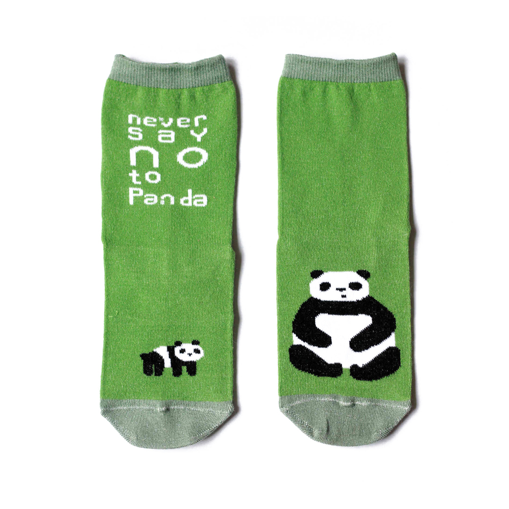 Носки женские Big Bang Socks Панда, цвет: салатовый. a111. Размер 35/39