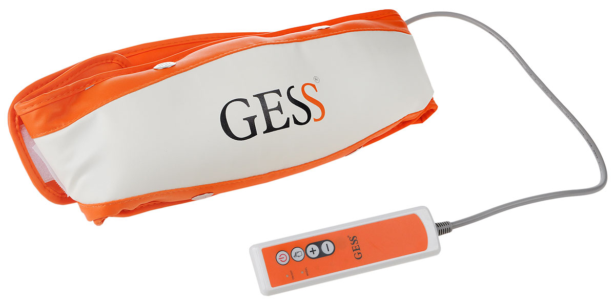Gess Пояс массажный SlimnessGESS-265 Gess Пояс массажный SlimnessGESS-265Массажный пояс Gess Slimness имеет удобный пульт управления, полезные автоматические программы и специальную удлиняющую ленту! Вас также порадует наличие удобной сумки для хранения и перевозки пояса. Способ использования: Оберните пояс вокруг проблемного участка тела, зафиксируйте его при помощи застежки. Подключите к поясу адаптер и включите в розетку. Пультом управления включите пояс и выберите подходящую интенсивность массажа или включите автоматический режим.Комплектация: - вибрационный пояс (длина 102 см);- адаптер переменного/постоянного тока;- пульт дистанционного управления;- штепсель;- шнур питания (длина 44 см.)