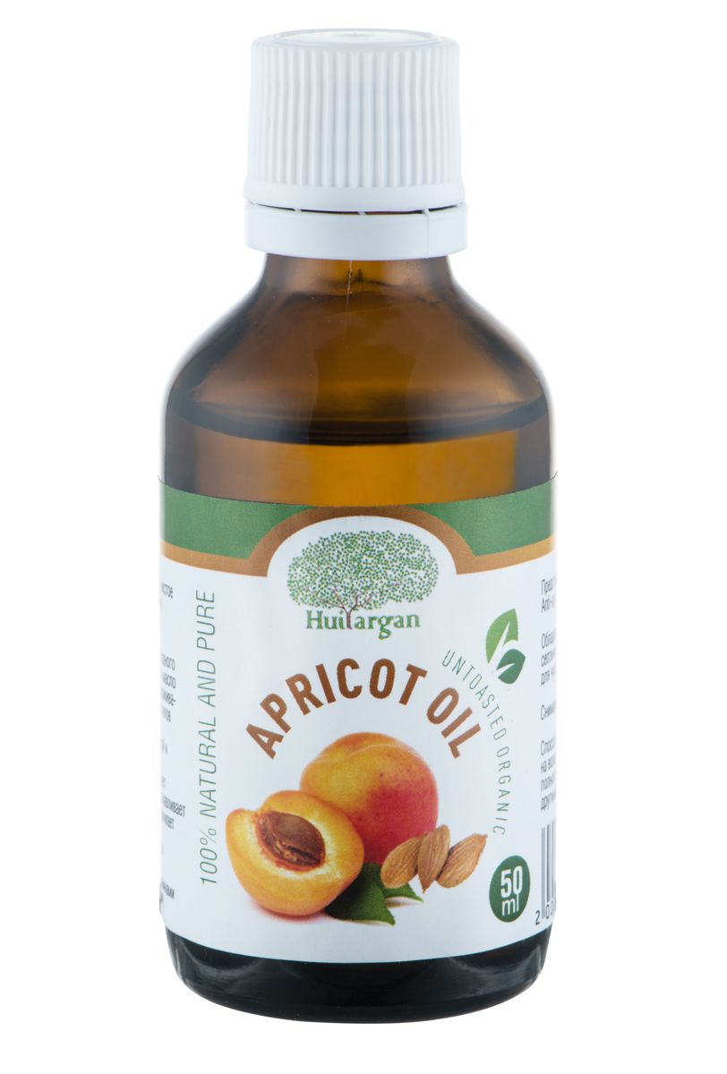 Huilargan Абрикосовое масло, 100% органическое, 50 мл2000000008875 Huilargan Абрикосовое масло, 100% органическое, 50 мл2000000008875Абрикосовое масло (Apricot oil) - 100% чистое и натуральное масло, первого холодного отжима, без химической обработки.Абрикосовое масло получают путем холодного отжима ядер абрикосовых косточек. Это масло славится своим антивозрастным и омолаживающим свойствами и подходит для всех типов кожи.Идеальное средство для ухода за тусклой и усталой кожей.Придает коже здоровый вид, стимулирует выработку эластина и коллагена, восстанавливает ее естественное сияние и тонус. Разглаживает морщины.Отличная основа для массажных масел (для разбавления эфирных масел).Оно богато олеиновой кислотой, витаминами А и Е, хорошо питает и смягчает кожу.Предотвращает обезвоживание кожи, Anti-age.Обладает антибактериальным и антисептическим свойством, отлично подходит для чувствительной и проблемной кожи.Снимает покраснения и воспаления.