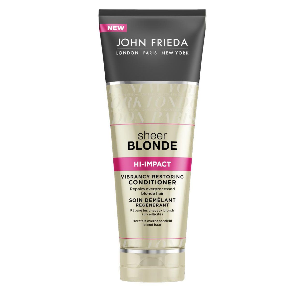 John Frieda Восстанавливающий кондиционер для сильно поврежденных волос Sheer Blonde HI-IMPACT 250 млjf213220 John Frieda Восстанавливающий кондиционер для сильно поврежденных волос Sheer Blonde HI-IMPACT 250 млjf213220Реставрирует сильно поврежденные светлые волосы. Реанимирует и восстанавливает истонченные сильно поврежденные светлые волосы, возвращает им здоровый блеск и эластичность. Восстанавливающий кондиционер дополнительно увлажняет и питает ослабленные истонченные участки.