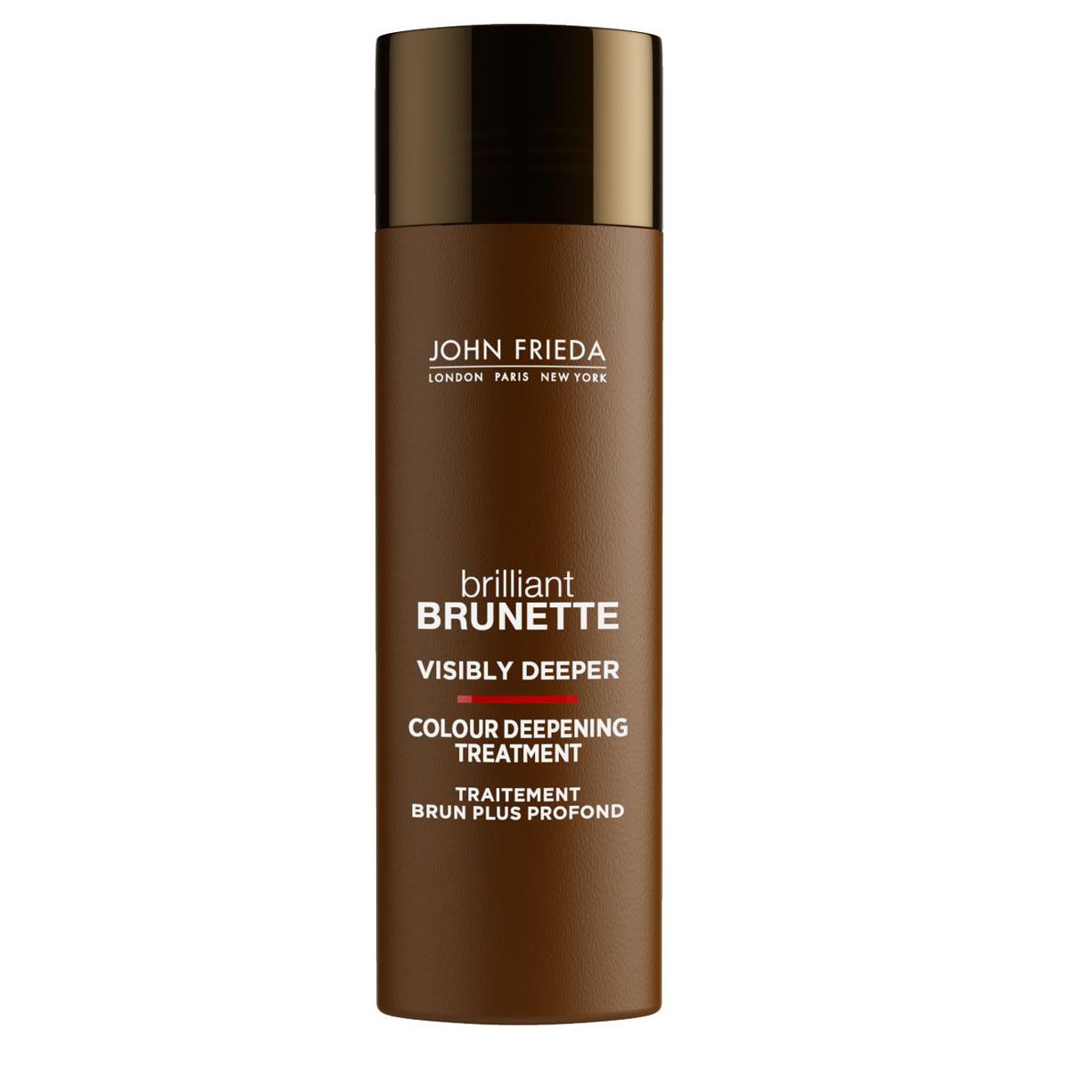 John Frieda Средство для создания насыщенного и глубокого цвета темных волос Brilliant Brunette VISIBLY DEEPER 150 млjf312530 John Frieda Средство для создания насыщенного и глубокого цвета темных волос Brilliant Brunette VISIBLY DEEPER 150 млjf312530Эффект более глубокого и темного цвета за одно применение. Придает волосам дополнительный темный и насыщенный оттенок. Всего за 5 минут средство для создания насыщенного и глубокого цвета Visibly Deeper дарит волосам более интенсивный, сияющий темный оттенок.