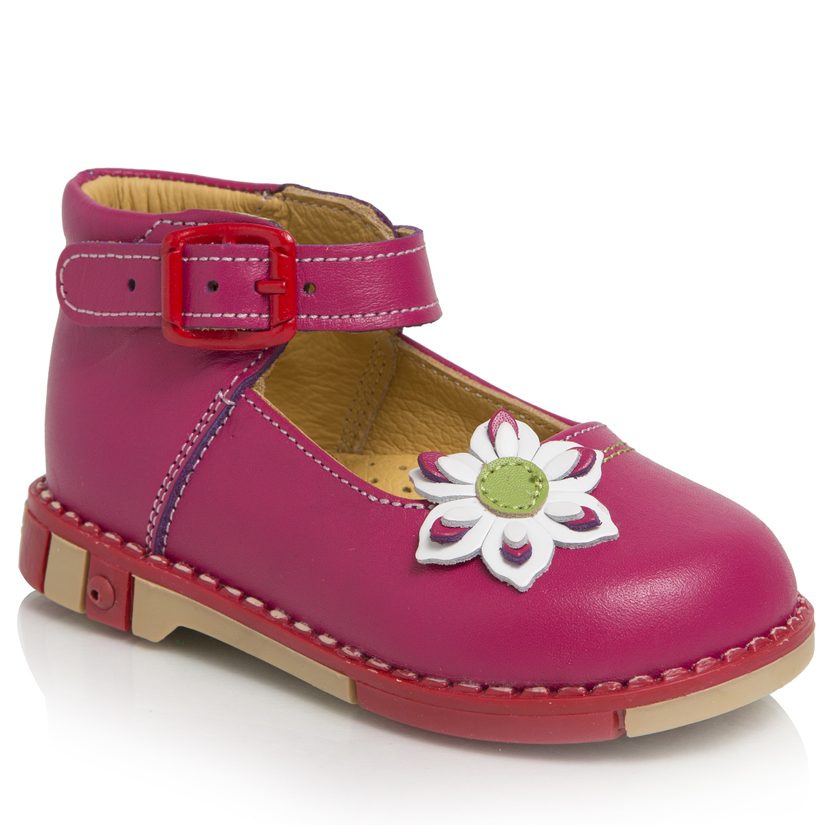 Туфли для девочки Таши Орто, цвет: малиновый. 211-20. Размер 21