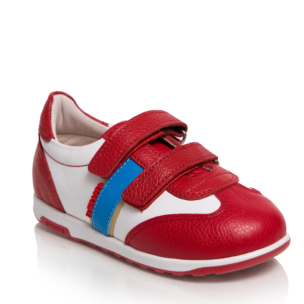 Кроссовки для девочки Таши Орто, цвет: красный, белый. 271-08. Размер 24