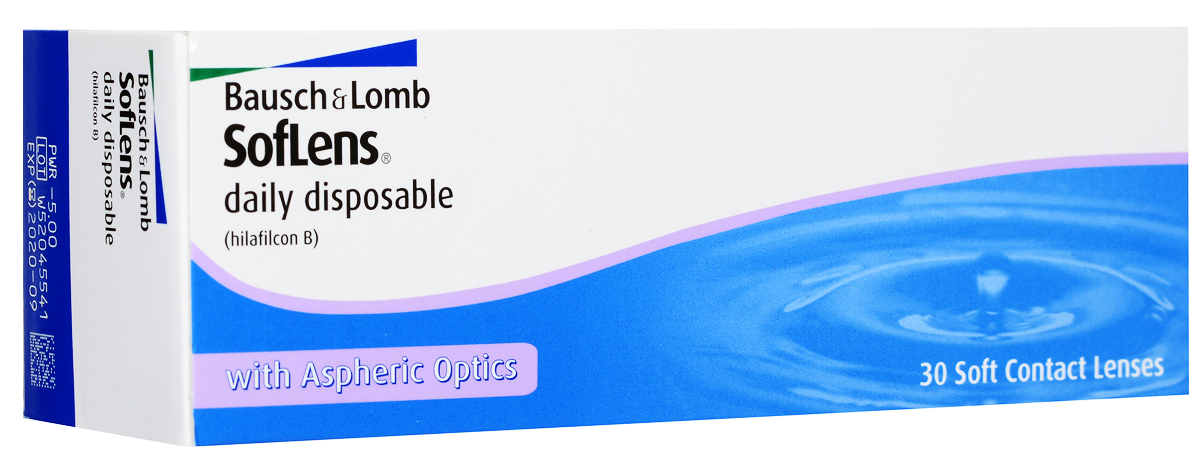 Bausch + Lomb контактные линзы SofLens Daily Disposable (30шт / 8.6 / -5.00)