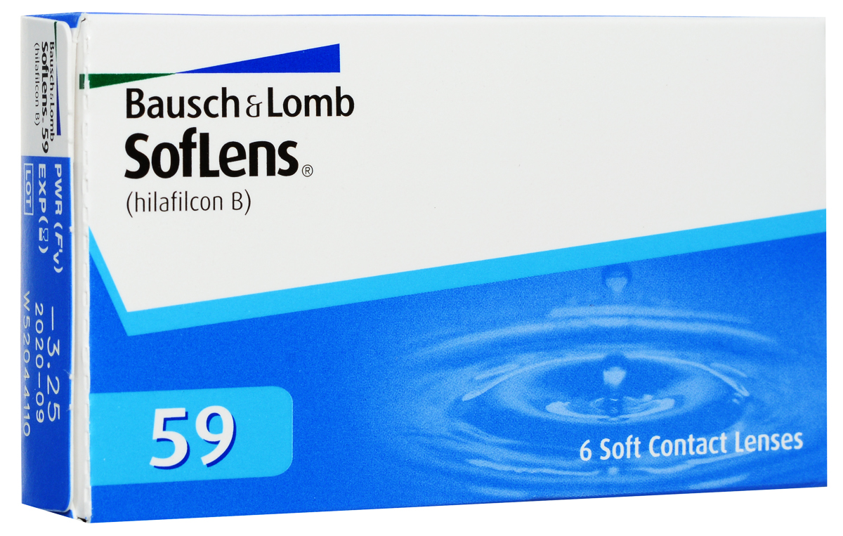 Bausch + Lomb контактные линзы SofLens 59 (6шт / 8.6 / -3.25)