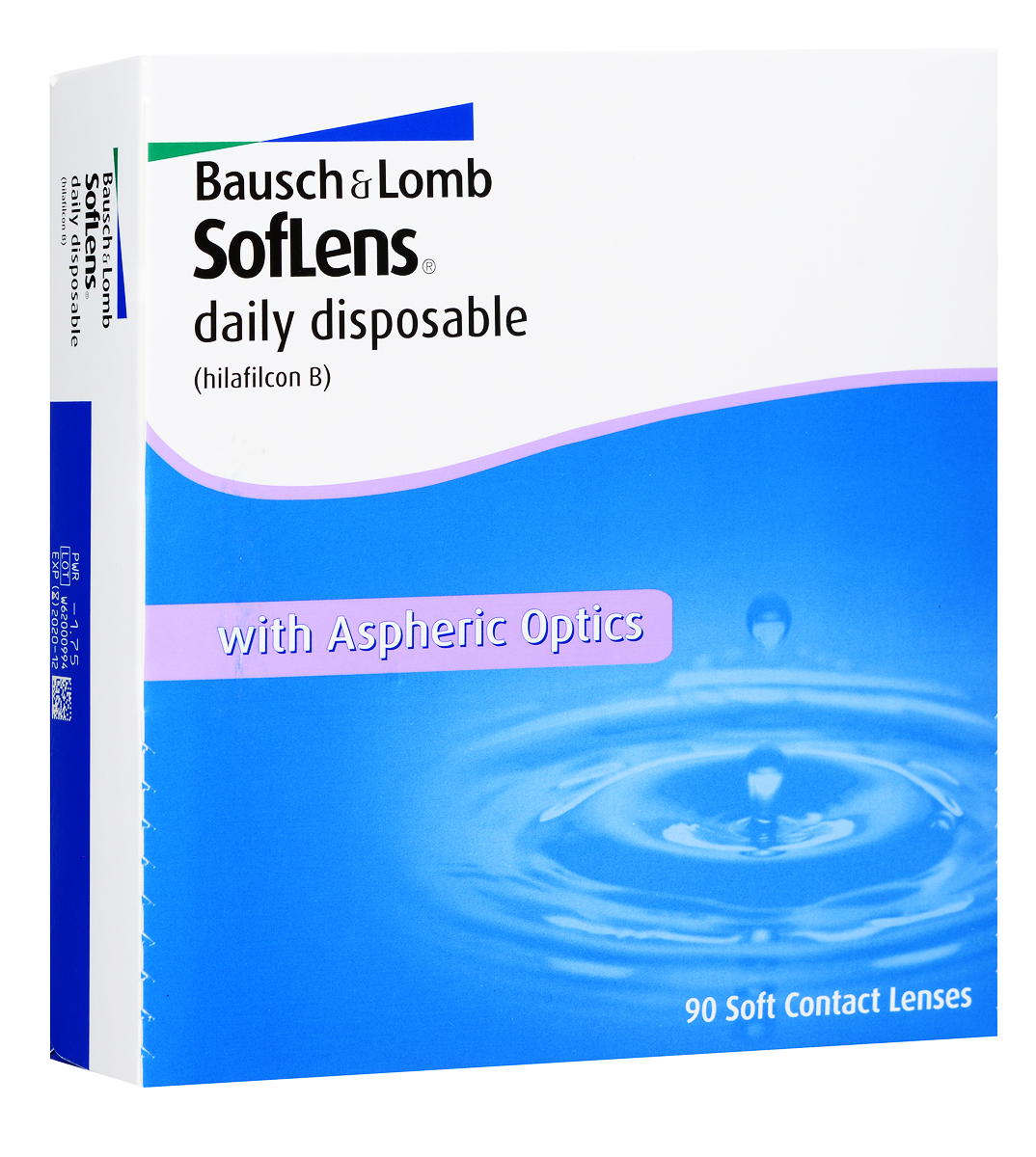 Bausch + Lomb контактные линзы Soflens Daily Disposable (90шт / 8.6 / -2.50)