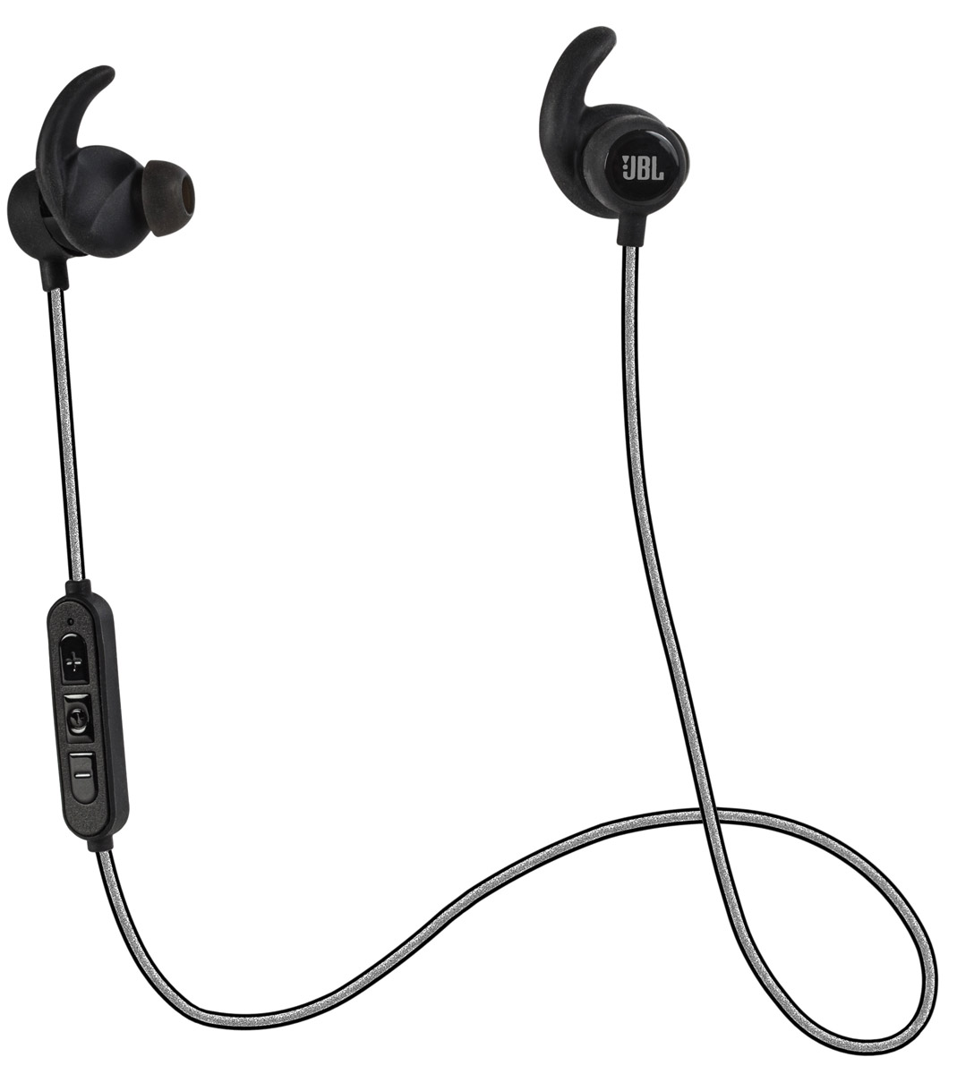 JBL Reflect Mini BT, Black беспроводные наушникиJBLREFMINIBTBLK JBL Reflect Mini BT, Black беспроводные наушникиJBLREFMINIBTBLKJBL Reflect Mini BT - это спортивные беспроводные наушники. Защищенные от капель пота, с вкладышами, не торчащими из ушей, эти сверхлегкие наушники обеспечивают потрясающее звучание JBL, вдохновляя вас на спортивные достижения. Дизайн, разработанный специально для тренировок, защитит наушники от капель пота, и они будут дарить легендарное звучание JBL несмотря ни на что.Поддержка технологии Bluetooth позволяет передавать потоковую музыку в высоком качестве с мобильных устройств. Источником звука может быть мобильный телефон, планшетное устройство или ноутбук — эта модель сможет с ним работать. Выполняйте кроссфит с уверенностью и тренируйтесь с легкостью, поскольку спортивные Bluetooth-наушники JBL Reflect Mini не ограничивают вас проводами и обеспечивают 8 часов воспроизведения через высококачественные 5,8-мм мембраны. Пульт управления и микрофон, управляемые одной кнопкой, стильный ассортимент цветов и возможность с легкостью очищать наушники после использования понравятся в равной степени как тем, кто обращается к спорту лишь по выходным, так и серьезным спортсменам.Светоотражающий кабель хорошо заметен в темное время суток.