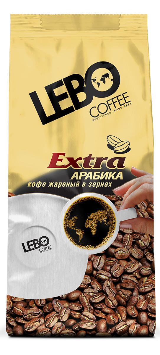 Lebo Extra Арабика кофе в зернах, 250 г4602076000753 Lebo Extra Арабика кофе в зернах, 250 г4602076000753Неповторимый купаж кофе Lebo Extra приготовлен из отборных сортов кофе, выращенных на высокогорных плантациях Центральной и Южной Америки, Африки и Индии. Кофе с богатым ароматом, плотным вкусом, с легкими нотами цитруса и шоколадными полутонами. С самого первого глотка его бодрящий вкус и деликатный, богатый аромат покорит даже самого настоящего гурмана.