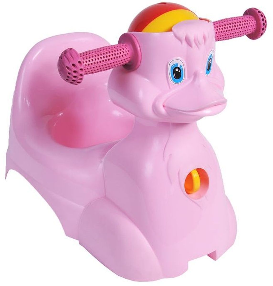 Little Angel Горшок-игрушка Уточка цвет розовый
