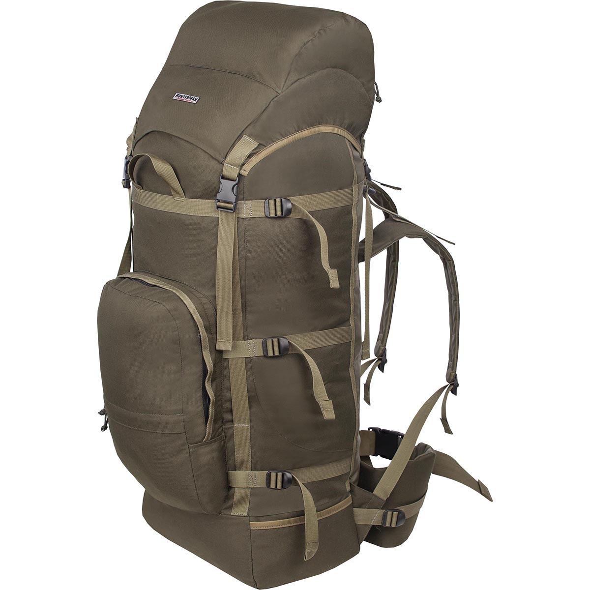 Рюкзак для охоты HunterMan Nova Tour Медведь 100 V3, цвет: зеленый, 100 л
