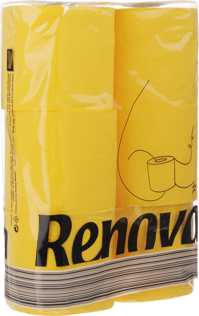 Туалетная бумага Renova Color, трехслойная, ароматизированная, цвет: желтый, 6 рулонов13475 Туалетная бумага Renova Color, трехслойная, ароматизированная, цвет: желтый, 6 рулонов13475Туалетная бумага Renova Color изготовлена по новейшей технологии из 100% ароматизированной целлюлозы с лосьоном, благодаря чему она имеет тонкий аромат, очень мягкая, нежная, но в тоже время прочная. Перфорация надежно скрепляет слои бумаги. Туалетная бумага Renova Color сочетает в себе простоту и оригинальность. Состав: 100% ароматизированная целлюлоза. Количество листов: 140 шт.Количество слоев: 3.Размер листа: 11,5 х 9,7 см.Количество рулонов: 6 шт.