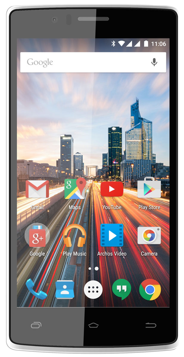 Archos 50d Helium50d Helium Archos 50d Helium50d HeliumArchos 50d Helium объединяет в себе непревзойденную скорость 4G с уникальным, вдохновленным природой, дизайном. Смартфон полностью поддерживает технологию 4G/LTE (категория 4, 150 Мбит/с). С такой высокой скоростью соединения вы сможете открыть для себя новые возможности использования смартфона: сверхбыстрый доступ к Интернет-ресурсам, полноэкранное потоковое HD-видео, онлайн-игры, мгновенный доступ к облачным хранилищам и многое другое.Удивительное разрешение (1280 x 720) на 5-дюймовом экране обеспечивает то же количество пикселей, что и ваш большой HD-телевизор, предоставляя дополнительную четкость текста и невероятную четкость фотографий и видео. Технология IPS дает истинно яркие цвета, дополнительные широкие углы обзора, чтобы изменить к лучшему ваше представление об удобстве использования смартфонов. Используя четырехъядерный процессор Qualcomm Snapdragon 410, данная модель сочетает в себе лучшую производительность с расширенными возможностями и лучшей энергоэффективностью. Технология ARM Cortex A53 на 25% быстрее предыдущего поколения процессоров, что обеспечивает вас необходимой мощностью для запуска требовательных приложений, игр и комфортного интернет серфинга. Делайте великолепные снимки, записывайте видео в HD-качестве, используя основную 13-мегапиксельную камеру. С помощью фронтальной камеры оставайтесь на видеосвязи с друзьями и семьей с помощью приложения Google Hangouts или его аналогов.Широкие возможности поддержки двух сим-карт позволяют управлять сетями двух разных провайдеров одновременно, в результате чего две ваши мобильные подписки работают совместно и присутствуют в одном телефоне. Смартфон обладает лучшей системой поддержки мультимедиа-приложений Archos Media Center: индивидуальные приложения для видео и музыки, поддерживающие лучшие форматы и кодеки, работают с автосубтитрами и системами для потоковой передачи данных с планшета или компьютера на смартфон или со смартфона на телевизор с функцией DLNA. Получите максимум от Archos 50d Helium благодаря использованию Android 5.1 Lollipop и поддержке магазина Google Play, в котором представлено более 1 миллиона приложений, игр и медиа-контента.Телефон сертифицирован Ростест и имеет русифицированный интерфейс, меню и Руководство пользователя.