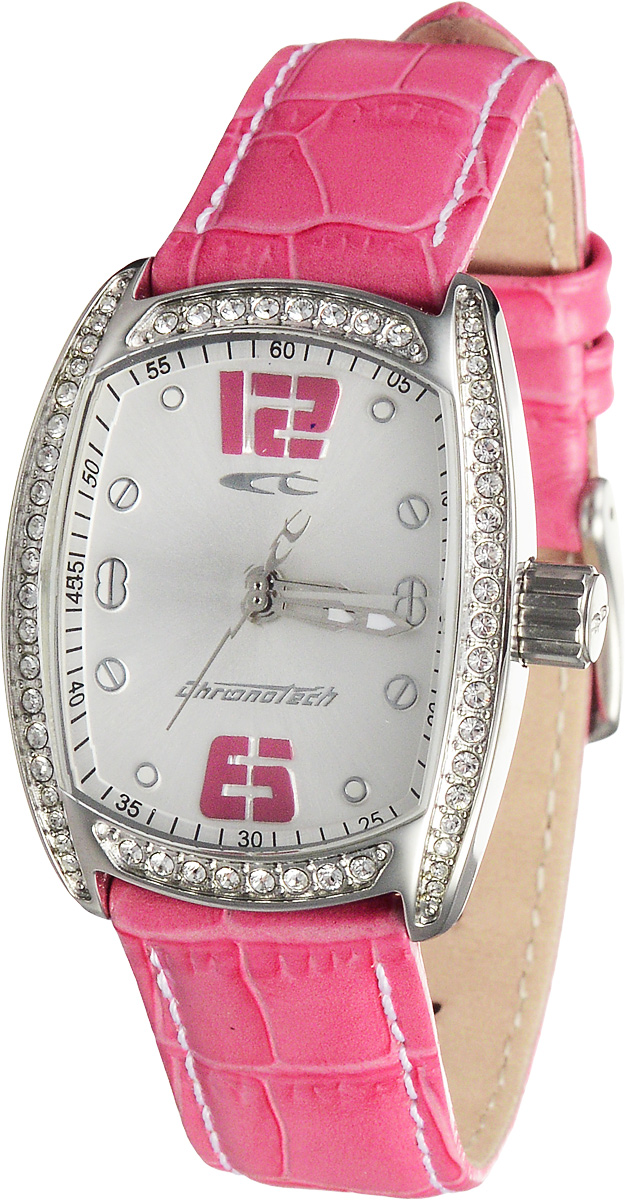 Часы женские наручные Chronotech, цвет: розовый, серебристый. RW0005