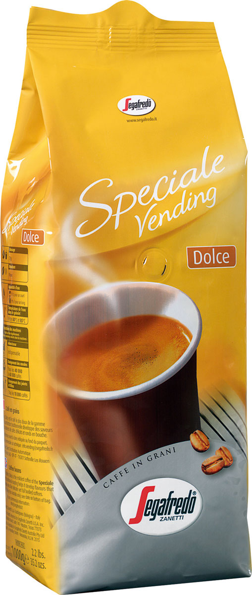 Segafredo Vending Dolce кофе в зернах, 1 кг5900420070063 Segafredo Vending Dolce кофе в зернах, 1 кг5900420070063Segafredo Vending Dolce - кофе, разработанный специально для вендингового оборудования и автоматических кофемашин. Самый тонкий и деликатный кофе из линейки Segafredo, с мягким, легким вкусом.