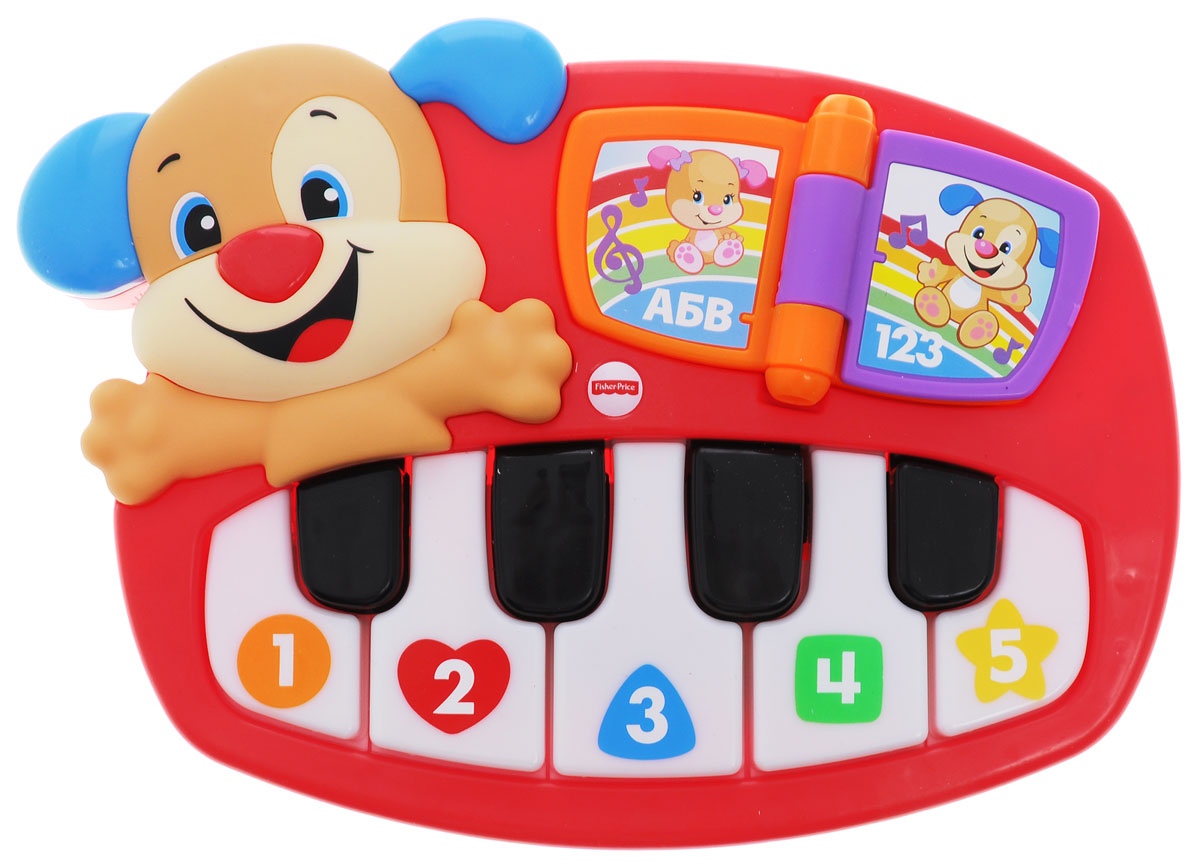 Fisher-Price Развивающая игрушка Пианино ученого щенка