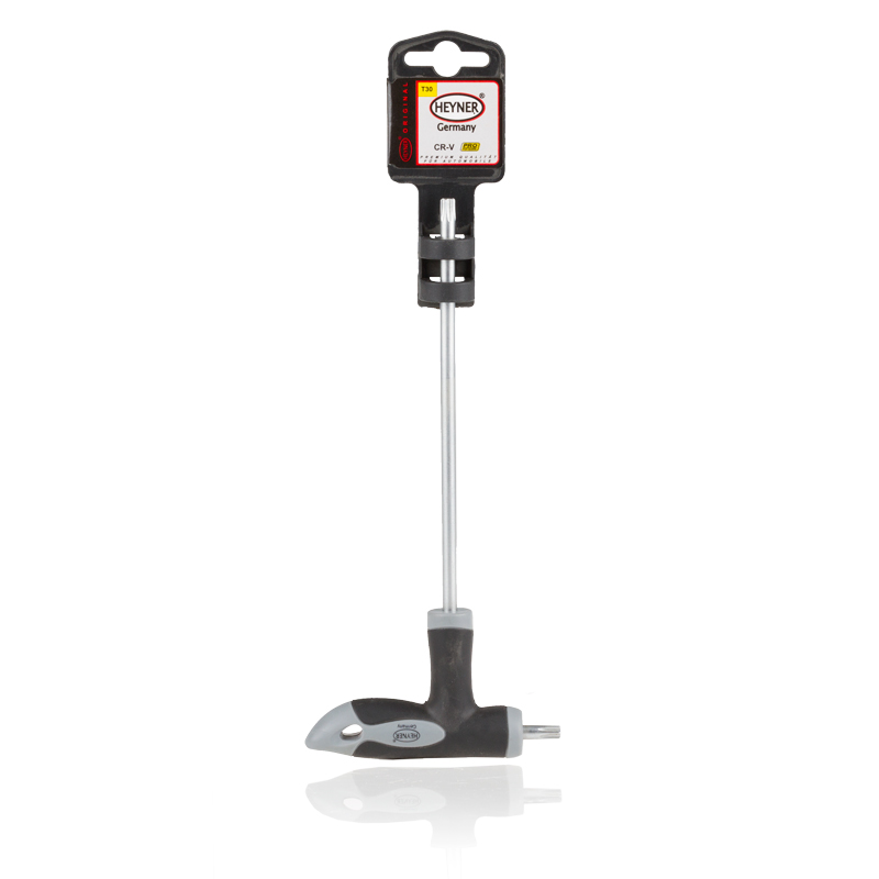 Отвертка двусторонняя Heyner Torx, T30/150x16 мм354300 Отвертка двусторонняя Heyner Torx, T30/150x16 мм354300Отвертка двусторонняя TORX T30/150x16 мм PRO, L образная эргономичная рукоятка, хром-ванадиевая сталь.