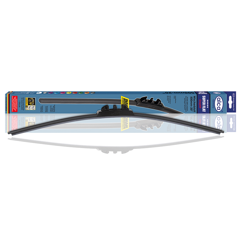Щетка стеклоочистителя Alca Super Flat, бескаркасная, 53 см, 1 шт051000 Щетка стеклоочистителя Alca Super Flat, бескаркасная, 53 см, 1 шт051000Бескаркасная щетка стеклоочистителя Alca Super Flat обладает аэродинамическим профилем. Может применяться в любое время года. Пружина из высококачественной стали обеспечивает равномерное давление на стекло. Резиновые части выполнены из 100% натурального каучука.