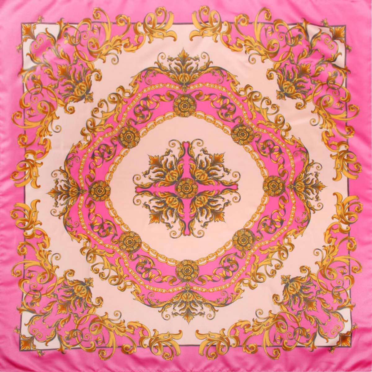 Платок женский Venera, цвет: розовый, персиковый. 3904472-6. Размер 90 см х 90 см