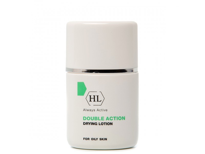 Holy Land Подсушивающий лосьон Double Action Drying Lotion, 30 мл104149 Holy Land Подсушивающий лосьон Double Action Drying Lotion, 30 мл104149Препарат точечного воздействия на воспалительные элементы.Действие:Дезинфицирует и подсушивает инфицированные и вскрытые пустулы и ускоряет процесс их заживления, уменьшает зуд.Способствует заживлению кожных повреждений, стягивает края небольших ран. Активные компоненты: Оксид цинка является абсорбентом и противовоспалительным компонентом, уменьшает активность сальных желез, одновременно смягчает и подсушивает кожу. Камфора природный антисептик, обладает антибактериальным действием, улучшает микроциркуляцию.Сера кератолитическое, антибактериальное и ранозаживляющее вещество. Абсорбирует содержимое воспалительных элементов, подсушивает воспаления.