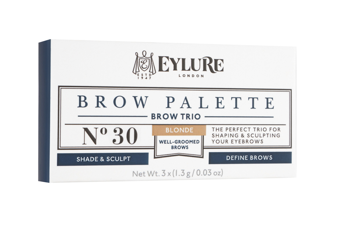 Eylure Палетка для моделирования бровей 30 Brow Palette - Blonde Светлая 3*3 гр6008103 Eylure Палетка для моделирования бровей 30 Brow Palette - Blonde Светлая 3*3 гр6008103Набор для моделирования бровей для создания формы, цвета и выразительности.В составе теней витамины A и C, антиоксидант витамин E и силиконовый флюид, которые придают гладкость при нанесении. Воск придает устойчивость и водостойкий эффект, а розмарин и масло сладкого миндаля в составе воска увлажняют и ухаживают за бровями. Моделирование: зафиксируйте форму бровей с помощью воскаЦвет: с помощью интенсивно пигментированных тенейВыделение: подчеркните брови с помощью хайлайтераВ комплекте: Тени для бровей, моделирующий воск, хайлайтер и аппликатор. Объем: 3 Х 3 г