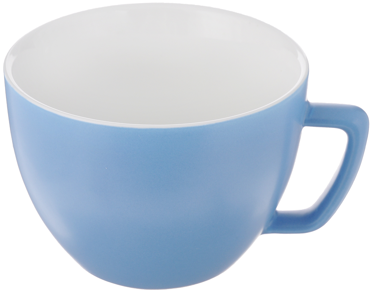 Кружка Tescoma Crema Tone, цвет: синий, 550 мл387148_синий Кружка Tescoma Crema Tone, цвет: синий, 550 мл387148_синийКружка Tescoma Crema Tone, изготовленная из высококачественного фарфора, прекрасно дополнит интерьер вашей кухни. Изящный дизайн кружки придется по вкусу и ценителям классики, и тем, кто предпочитает утонченность и изысканность. Кружка Tescoma Crema Tone станет хорошим подарком к любому празднику. Диаметр (по верхнему краю): 12 см.Высота: 9 см.