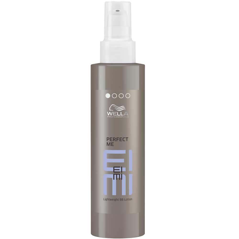 Wella Легкий ВВ-лосьон Гладкость EIMI Perfect Me, 100 мл81519225/2058 Wella Легкий ВВ-лосьон Гладкость EIMI Perfect Me, 100 мл81519225/2058Легкий ВВ-лосьон ГладкостьСоздайте естественную укладку с изысканной гладкостью при помощи этого нежного лосьона, который увлажняет волосы, делает их послушными, придает блеск и защищает во время укладки. Сделайте Ваши волосы идеальными.Легкий лосьон для стайлинга, который разглаживает волосы, придает им шелковый блеск, подчеркивает естественную текстуру и содержит термозащитные ингредиенты. Ухаживающий эффект лосьона основан на новейших технологиях, используемых в производстве косметики для кожи.