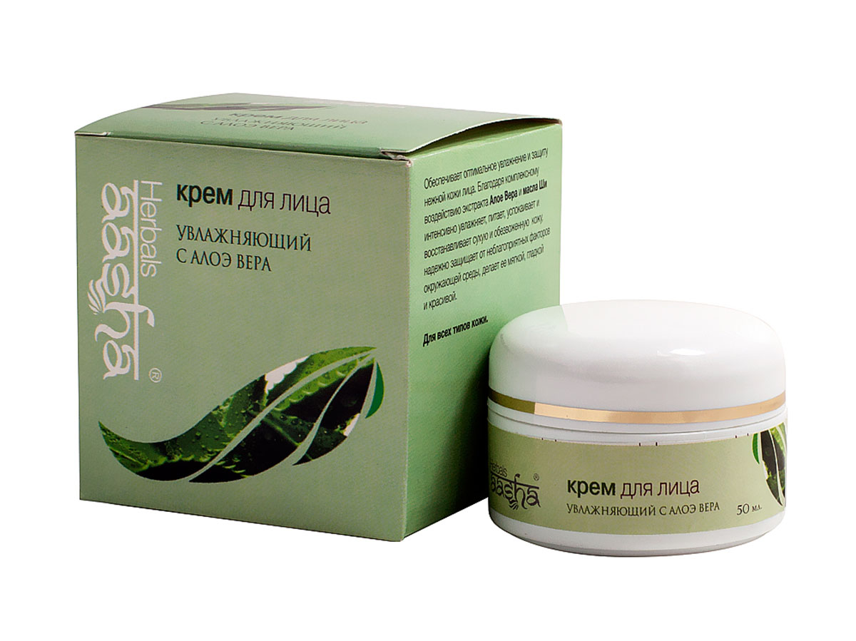 Aasha Herbals Крем для лица Увлажняющий с Алое Вера, 50 мл841028006090 Aasha Herbals Крем для лица Увлажняющий с Алое Вера, 50 мл841028006090Крем для ухода за сухой, обветренной и ли огрубевшей кожей лица. Эффективно подтягивает, увлажняет кожу, поддерживает упругость и эластичность кожи. Очищает кожу, снимает воспаления, раздражения, очищает поры. Смягчает кожу после загара, обветривания и переохлаждения. Для любого типа кожи, но особенно для сухой и чувствительной, склонной к высыпаниям кожи.