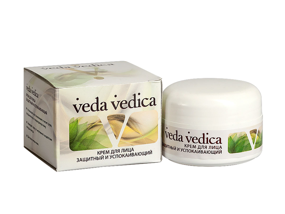 Veda Vedica Крем для лица Защитный и успокаивающий, 50 мл8906015080995 Veda Vedica Крем для лица Защитный и успокаивающий, 50 мл8906015080995Благодаря высокому содержанию витаминов и антиоксидантов, обеспечивает эффективную защиту кожи от воздействия холода и ветра, защищает кожу от пересыхания. Успокаивает, восстанавливает и питает сухую, раздраженную и поврежденную кожу. Для любого типа кожи.