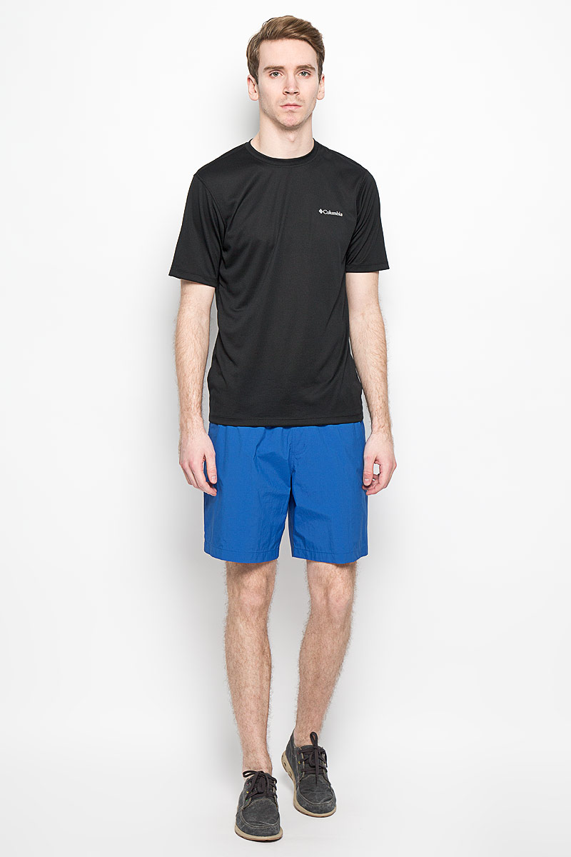 Шорты мужские Columbia Whidbey II Water Short, цвет: синий. 1387962-438. Размер M (50)1387962-438 Шорты мужские Columbia Whidbey II Water Short, цвет: синий. 1387962-438. Размер M (50)1387962-438Мужские шорты Columbia Whidbey II Water Short станут отличным дополнением к вашему спортивному гардеробу. Они выполнены из быстросохнущего нейлона, благодаря чему удобно сидят и превосходно отводят влагу от тела, оставляя кожу сухой.Объем талии регулируется при помощи специального фиксатора. Спереди модель дополнена двумя втачными карманами, а сзади одним прорезным карманом, который закрывается на застежку-молнию.Эти модные свободные шорты идеально подойдут для повседневной носки, а также футбола, фитнеса и других спортивных упражнений. В них вы всегда будете чувствовать себя уверенно и комфортно.