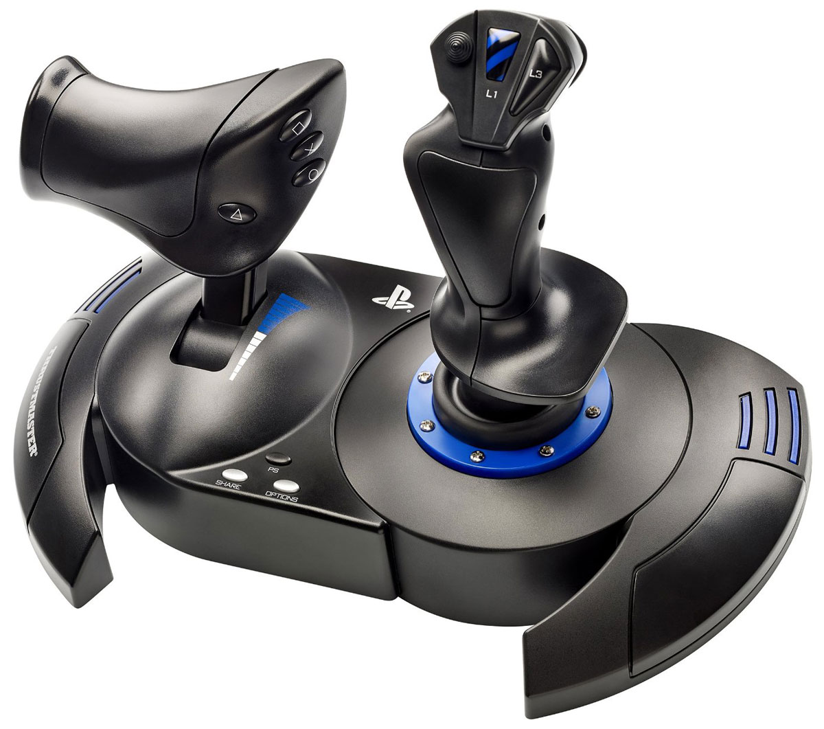 Thrustmaster T-Flight Hotas 4 War Thunder Pack джойстик для PS4/PC (4160656) + подарок от War ThunderTHR31 Thrustmaster T-Flight Hotas 4 War Thunder Pack джойстик для PS4/PC (4160656) + подарок от War ThunderTHR31Thrustmaster T-Flight Hotas 4 - реалистичный джойстик для PS4 и ПК.Данная модель имеет эргономичную конструкцию, подходящую для любых полетов (воздушных схваток, космических путешествий, рейсов гражданской авиации и т. д.)Регулируемая чувствительность ручки и большая опора для руки обеспечит максимальный комфорт в управлении. Джойстик также оснащен съемным рычагом управления двигателем реальных размеров.Особенности:Двойной руль направления: с помощью вращения рукоятки (со встроенной системой блокировки) или постепенного наклона рычагаСбалансированная основа для повышения устойчивостиПолноценный механизм для управления полетом: 5 осей + 12 кнопок + 1 скорострельный курок + 1 мини-джойстик с несколькими направлениями Фирменные кнопки PlayStation 4Доступ к социальным функциям, переключение между игрой и системой, навигация по меню системы Набор содержит бонусный код для War Thunder Starter Pack (Премиум самолет XP-38G (США) + 7 дней премиум-аккаунта + 500 золотых орлов). Для использования промокода требуется регистрация в сети PlayStation Network (PSN). Набор содержит бонусный код для War Thunder Starter Pack (Премиум самолет XP-38G (США) + 7 дней премиум-аккаунта + 500 золотых орлов). Для использования промокода требуется регистрация в сети PlayStation Network (PSN).