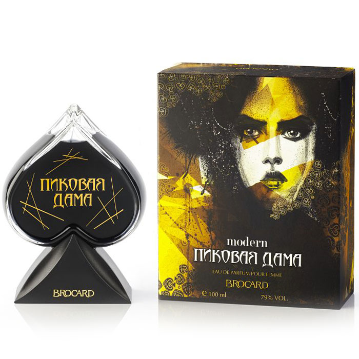 Brocard Парфюмерная вода Пиковая Дама Модерн женская 100 мл81216 Brocard Парфюмерная вода Пиковая Дама Модерн женская 100 мл81216Автор парфюмерной композиции Флорен Жубер - большой знаток и любитель редких и экзотических компонентов. Путешественник использующий для создания своих восхитительных, фантазийных ароматов малораспространенные и необычные цветы и фрукты.