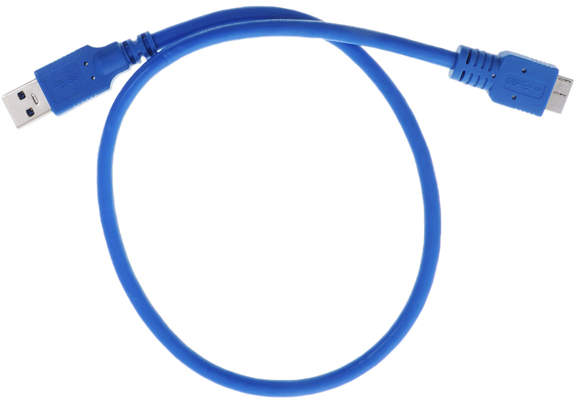 Greenconnect Premium GC-U3A03, Blue кабель microUSB 3.0-USB 3.0 (0,5 м)