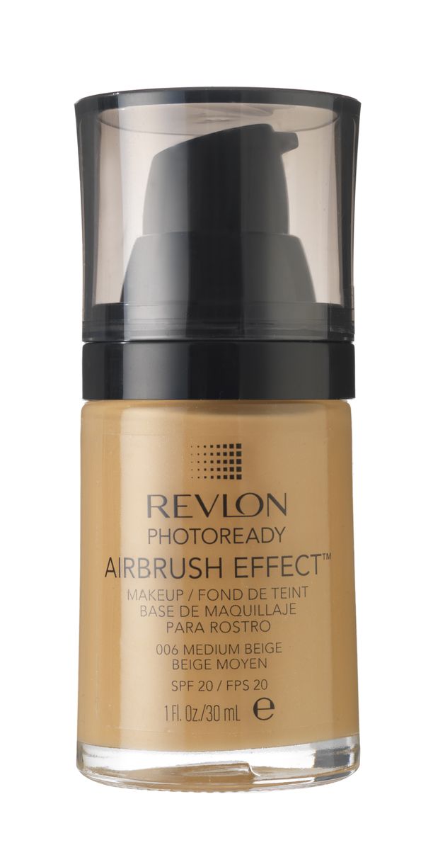 Revlon Тональный Крем Photoready Airbrush Effect Makeup Medium beige 006 30 мл7210188006 Revlon Тональный Крем Photoready Airbrush Effect Makeup Medium beige 006 30 мл7210188006Revlon PhotoReady Airbrush Effect™ Makeup - инновационная тонирующая основа под макияж - эффект профессиональной кисти air brush. Суперпигментированное средство для стойкого покрытия без эффекта маски. Технология свето-фильтра и мягкие пигменты рассеивают свет, создавая эффект сияющей кожи. Легкая формула обеспечивает идеальное покрытие . Содержит светозащитный фильтр SPF 20. Не содержит масел и отдушекНаносите крем легкими разглаживающими движениями от центра к контурам с помощью кисти или пальцев, затем растушуйте на границе нанесения: у линии роста волос, в области шеи и ушей.