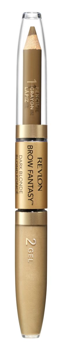 Revlon Карандаш И Гель для Бровей Colorstay Brow Fantasy Pencil & Gel Blonde 104 14 г7212842001 Revlon Карандаш И Гель для Бровей Colorstay Brow Fantasy Pencil & Gel Blonde 104 14 г7212842001Карандаш и гель для бровей Brow Fantasy окрашивает, оформляет и фиксирует форму бровей, в течение всего дня придавая им красивый и ухоженный вид. Благодаря этому уникальному и практичному средству вы создадите желаемый образ: акцентированную, чётко очерченную линию брови, или же мягкий и естественный вид. Начните нанесение грифельной частью карандаша, следуя естественной дуге брови, заполняя пространства между волосками. Тонированный гель фиксирует форму бровей и придаёт линии ещё более чёткую очерченность. Как карандаш, так и гель можно наносить либо в небольшом количестве, либо в несколько слоёв - в зависимости от того образа, который вы хотите создать.Аккуратно подвести брови вдоль роста