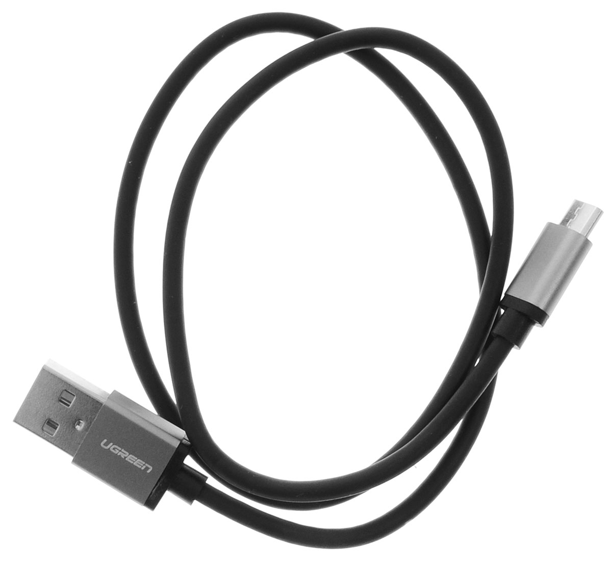 Ugreen UG-10823, Black Silver кабель microUSB-USB 0.5 м