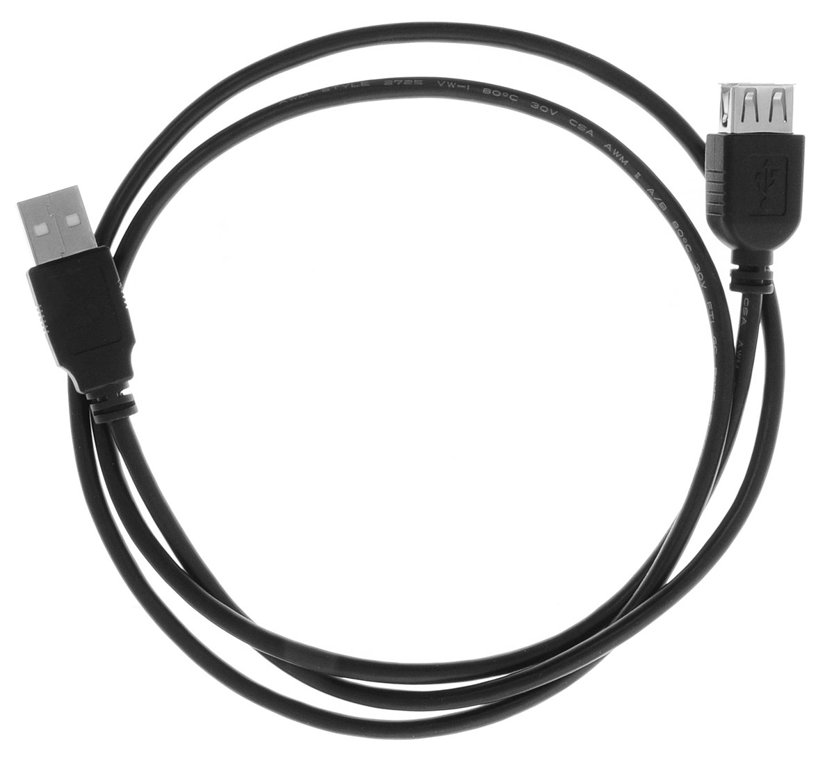 Greenconnect Premium GCR-UEC3M-BB2S, Black кабель-удлинитель USB 1 м