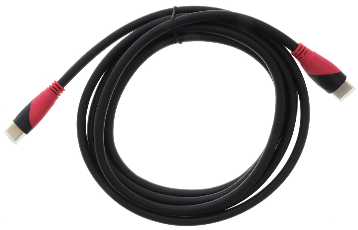 Greenconnect GC-HM202-28AWG, Black Red кабель HDMI 3 м