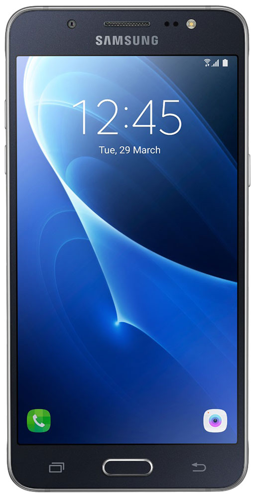 Samsung SM-J510FN Galaxy J5 (2016), BlackSM-J510FZKUSER Samsung SM-J510FN Galaxy J5 (2016), BlackSM-J510FZKUSERSamsung SM-J510FN Galaxy J5 отличается элегантным и стильным дизайном, который усиливает впечатление от смартфона.При толщине 7,9 мм и ширине 72 мм, смартфон Samsung Galaxy J5 выглядит более чем изящно, а приятная на ощупь текстура корпуса подчеркивает элегантность формы и ощущение комфорта при использовании смартфона.Аккумулятор с емкостью 3100 мАч позволит оставаться на связи дольше обычного. При отсутствии возможности подзарядки используйте режим максимального энергосбережения.Мощный 4-ядерный процессор Qualcomm MSM8916 и 2 ГБ оперативной памяти обеспечивают мгновенную реакцию смартфона на любые ваши действия.Удобное приложение Smart ManageПростой способ управления основными функциями смартфона: уровень заряда аккумулятора, доступный объем памяти, состояние использования оперативной памяти и безопасность смартфона.Телефон сертифицирован Ростест и имеет русифицированный интерфейс меню, а также Руководство пользователя.