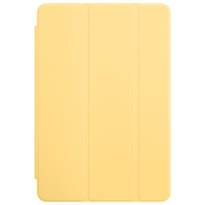 Apple Smart Cover чехол для iPad mini 4, YellowMM2X2ZM/A Apple Smart Cover чехол для iPad mini 4, YellowMM2X2ZM/AОбложка Apple Smart Cover для iPad mini 4 создана из цельного листа полиуретана, чтобы защищать переднюю панель вашего устройства. Smart Cover автоматически выводит iPad из режима сна при открытии и переводит в режим сна при закрытии. Она складывается различными способами, что позволяет использовать её как подставку для чтения, просмотра фильмов, набора текста или звонков FaceTime. Обложка снимается и надевается очень легко, в любой момент.