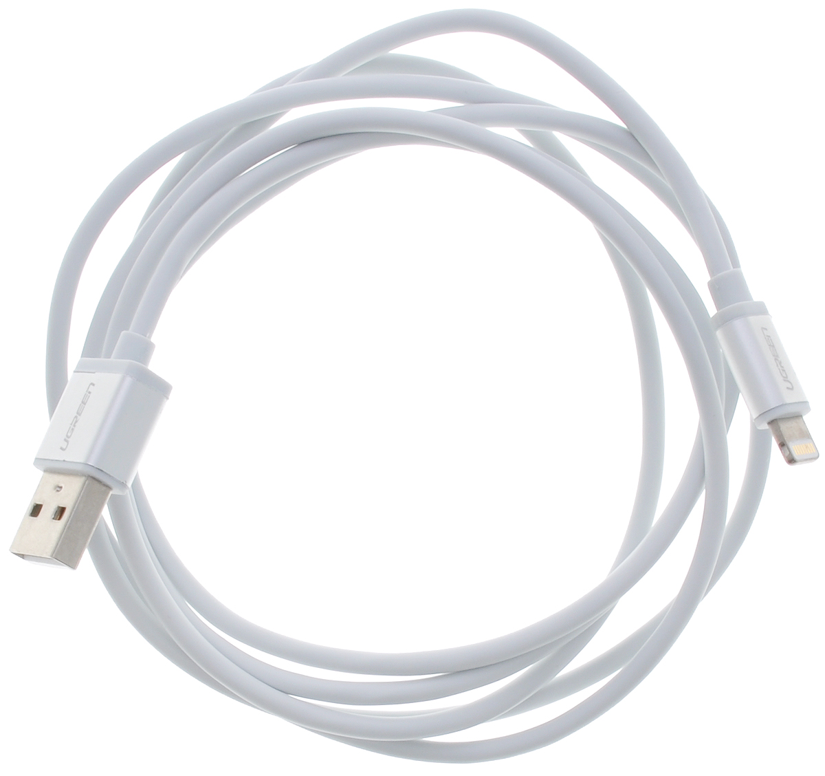 Ugreen UG-10812, White Silver кабель-переходник USB 1 мUG-10812 Ugreen UG-10812, White Silver кабель-переходник USB 1 мUG-10812Кабель Ugreen UG-10812 подходит для зарядки и синхронизации iPhone/iPod/iPad с интерфейсом Lightning и полностью соответствует стандартам качества Apple.