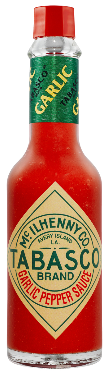 Tabasco Перечный с чесноком соус, 60 мл6515 Tabasco Перечный с чесноком соус, 60 мл6515Этот перечный соус Tabasco соединяет в себе чеснок с тремя видами красного перца - мягкого перца кайен, небольшого количества выдержанного перца табаско, а также сочного спелого халапеньо. Красный перечный соус придется по вкусу как любителям перца, так и поклонникам чеснока. Он в два раза менее острый, чем оригинальный перечный соус табаско. Идеален для пасты, пиццы, стейков, салатов и блюд мексиканской кухни.
