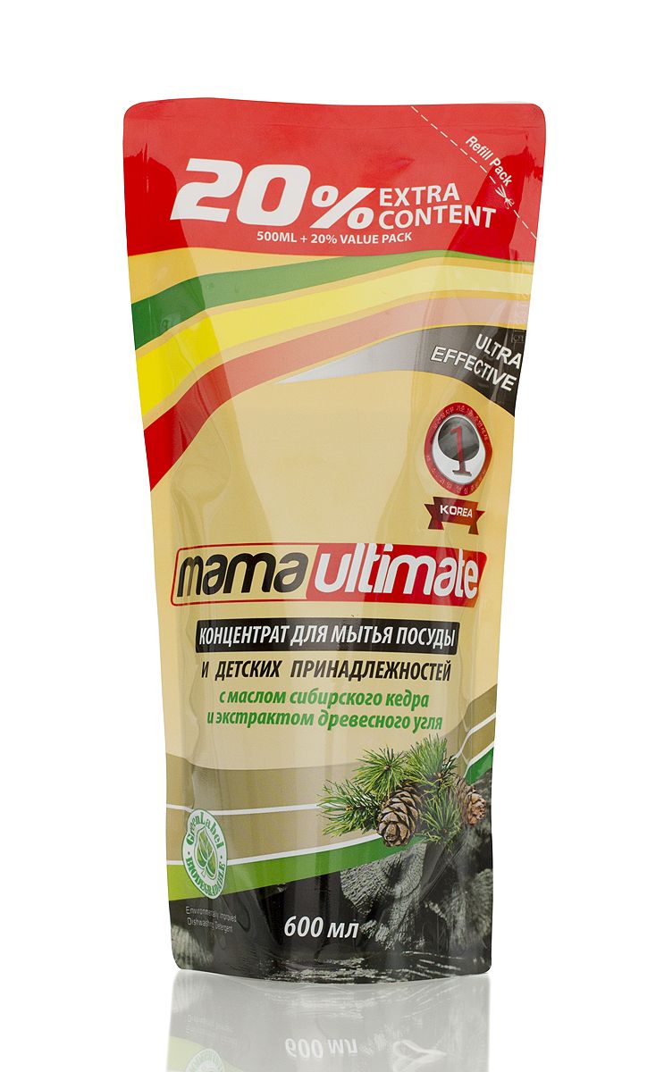 Гель для мытья посуды и детских принадлежностей Mama Ultimate, концентрат, с маслом сибирского кедра и экстрактом древесного угля, сменная упаковка, 600 мл44660 Гель для мытья посуды и детских принадлежностей Mama Ultimate, концентрат, с маслом сибирского кедра и экстрактом древесного угля, сменная упаковка, 600 мл44660Концентрированный гель Mama Ultimate на основе природных минералов подходит для мытья посуды, овощей и фруктов, а также для мытья детских принадлежностей. Классическая боразлагаемая формула с тройной концентрации, не сушит руки и устраняет неприятные запахи.Товар сертифицирован.