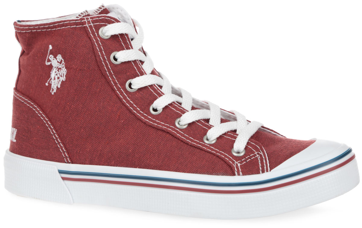 Кеды мужские U.S. Polo Assn., цвет: кирпичный. S081SZ033UMCY6LINENY-859. Размер 40S081SZ033UMCY6LINENY-859 Кеды мужские U.S. Polo Assn., цвет: кирпичный. S081SZ033UMCY6LINENY-859. Размер 40S081SZ033UMCY6LINENY-859Трендовые завышенные кеды от U.S. Polo Assn. придутся вам по душе. Модель выполнена из текстиля и оформлена на мыске классической прорезиненной вставкой, с одной из боковых сторон и на заднике - фирменной вышивкой. Язычок дополнен текстильной фирменной нашивкой, задняя часть кед - наружным ремешком. Текстильная подкладка предотвратит натирание. Стелька из ЭВА с верхним покрытием из текстиля обеспечит комфорт и уют. Классическая шнуровка надежно зафиксирует обувь на ноге. Верхняя часть подошвы декорирована контрастными полосками. Рельефная поверхность подошвы обеспечит отличное сцепление с различными поверхностями. Стильные кеды - отличный вариант на каждый день.Уважаемые клиенты! Просим обратить ваше внимание на тот факт, что товар немного маломерит.