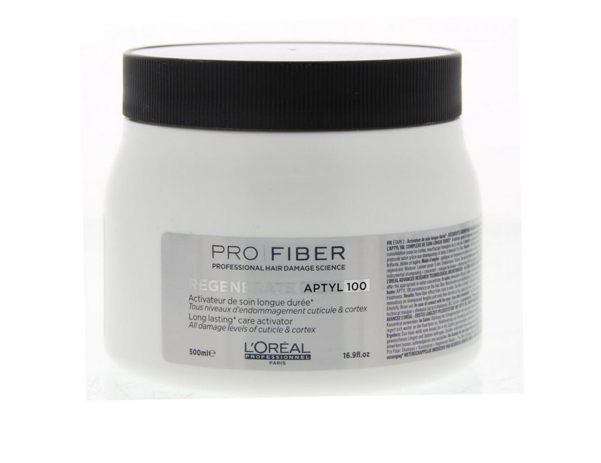 LOreal Professionnel Маска-активатор для волос с любой степенью повреждения Expert Pro Fiber Regenerate APTYL-100 Care activator, 500 млLE1547700 LOreal Professionnel Маска-активатор для волос с любой степенью повреждения Expert Pro Fiber Regenerate APTYL-100 Care activator, 500 млLE1547700LOreal Professionnel Pro Fiber Attivatore Aptyl - Маска-Активатор для волос. Обильно питает и великолепно оживляет волокно волоса. Волосы выглядят блестящими и становятся значительно более мягкими, гладкими и легкими от корня до кончика.Активные компоненты:- аминосилан - силиконовое соединение кремния для связывания внутренних слоев волоса в трехмерную сеть укрепление и восстановление структуры волос- катионный полимер - покрывающий кутикулу волоса защитной пленкой и герметизирующий комплекс Aptyl 100 внутри волоса.