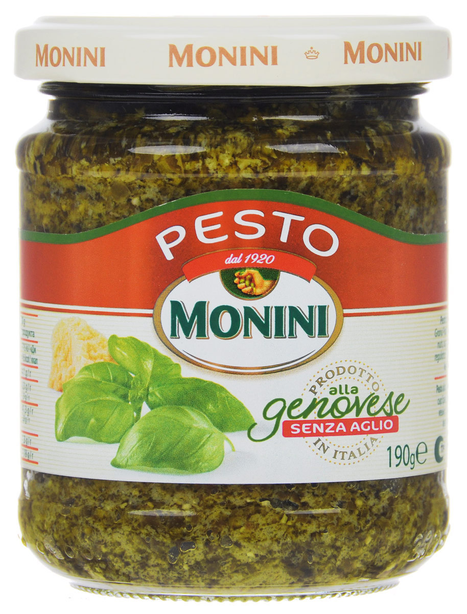 Monini Pesto Alla Genovese соус песто без чеснока, 190 г sacla pesto genovese tofu bio с тофу песто соус по генуэзски био 190 г