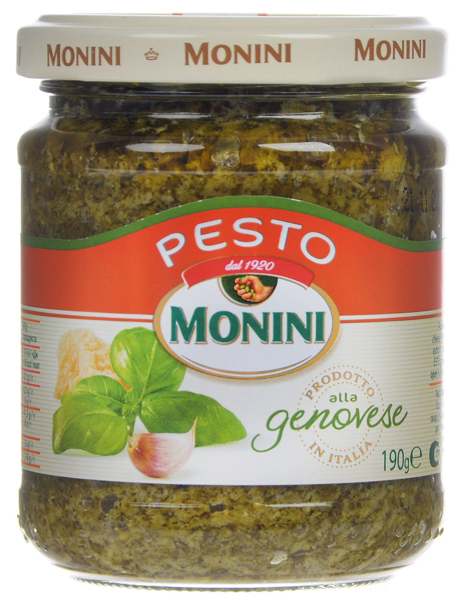 Monini Pesto Alla Genovese соус песто, 190 г sacla pesto genovese tofu bio с тофу песто соус по генуэзски био 190 г