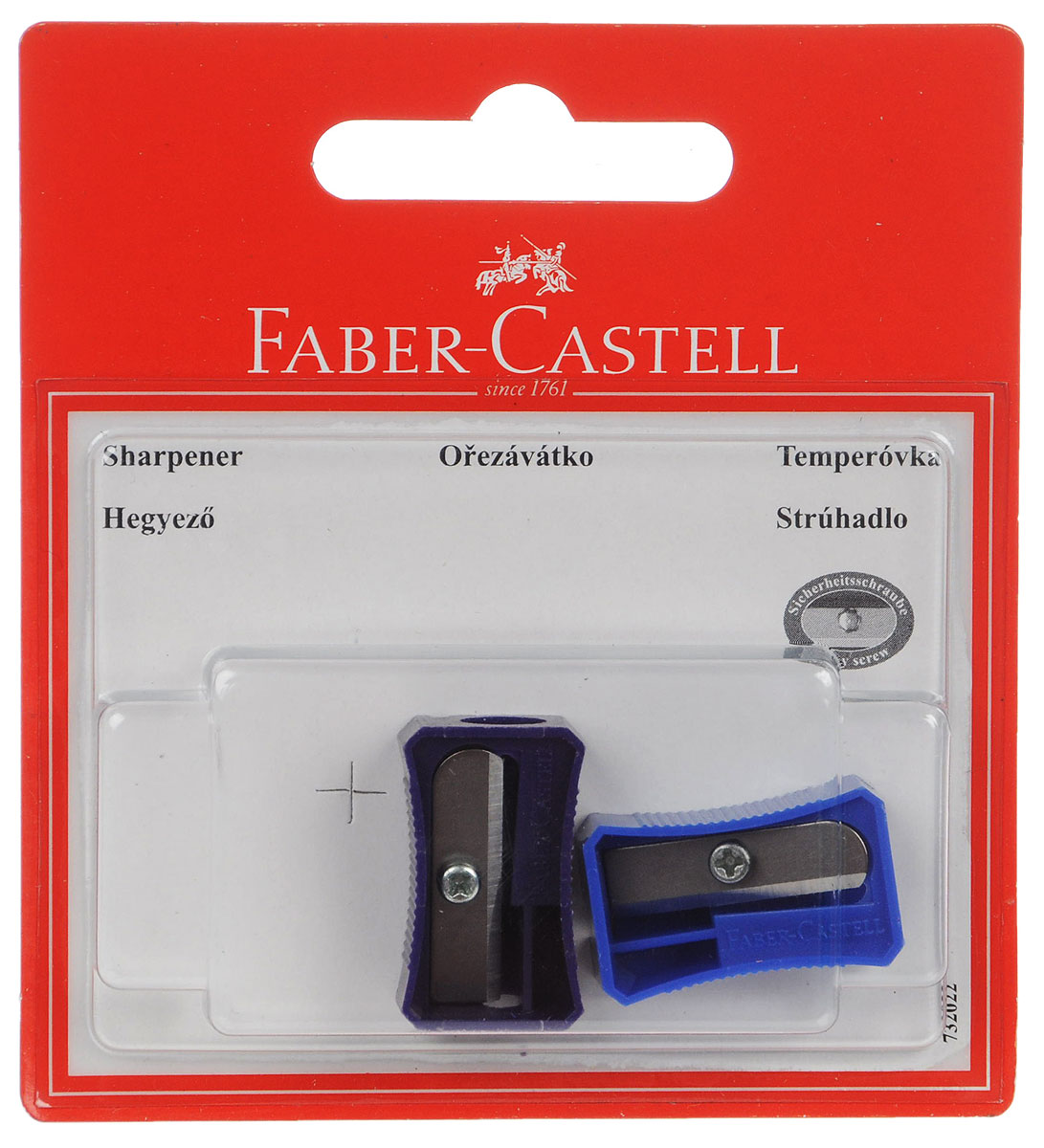 Faber-Castell Точилка цвет синий фиолетовый 2 шт