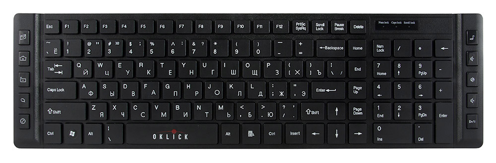 Oklick 530S, Black клавиатура