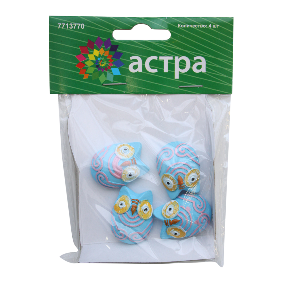 Фигурка декоративная Астра Сова, 30 х 25 мм, 4 шт7713770 Фигурка декоративная Астра Сова, 30 х 25 мм, 4 шт7713770Фигурки Астра используются для декора альбома страничек, открыток. Они прекрасные образом могут украсить результат вашего творчества, а также придать ему определенный стиль, добавить нотку индивидуальности.