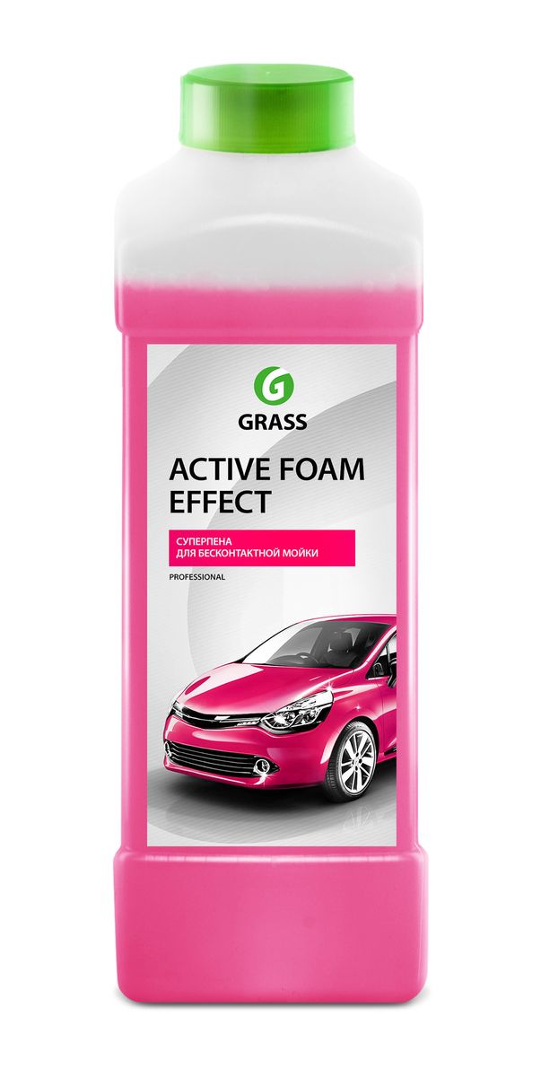 Активная пена Grass Active Foam Effect, 1 лRC-100BWC Активная пена Grass Active Foam Effect, 1 лRC-100BWCАктивная пена Grass Active Foam Effect - это концентрированное, высокопенное,однокомпонентное средство для бесконтактной мойки автомобиля. Без трудаудаляет дорожную пыль, грязь, масло, следы от насекомых. Создает стойкую,обильную пену, которая легко смывается с поверхности. Обладает эффектомснежных хлопьев. Придает блеск поверхностям, не наносит вреда лакокрасочнымпокрытиям. Содержит антикоррозионные добавки.Перед нанесением средство необходимо разбавить с водой из расчета 1:50-1:100(10-20 г/л) для пеногенератора (25, 50, 100 л) или 1:2-1:6 (150-300 г) в пенокомплект. Товар сертифицирован.